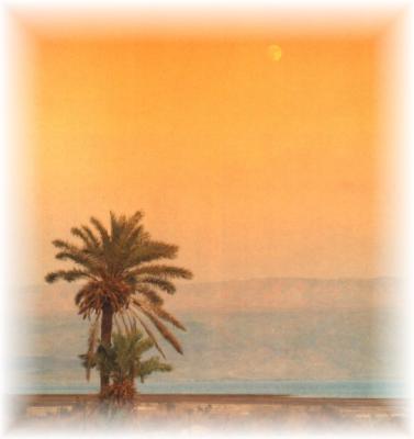 Dead sea sunset