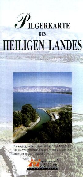 Cover of the Pilgrim's Map of the Holy Land No. 2 (in German)